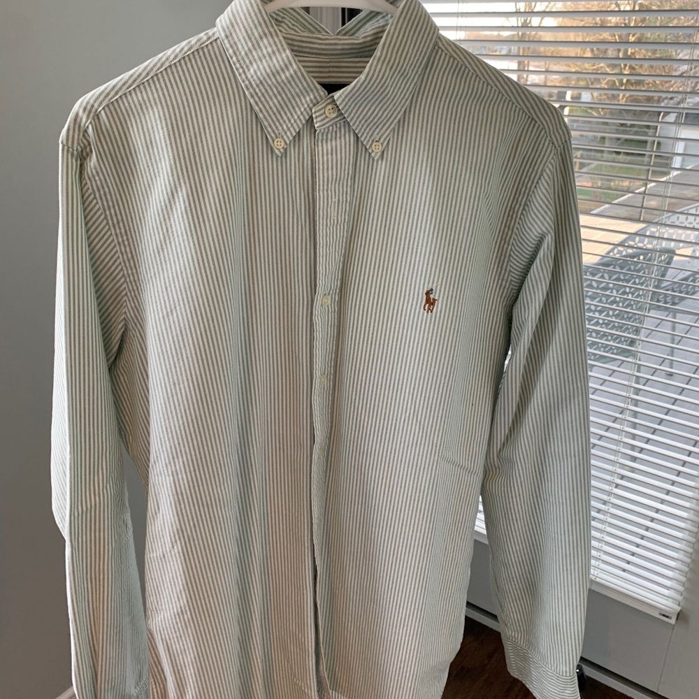 Polo Ralph Lauren Button Down (Green/White)